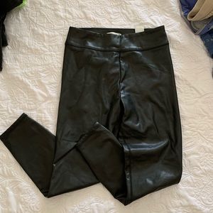 Abercrombie faux leather leggings. Size medium. Worn twice